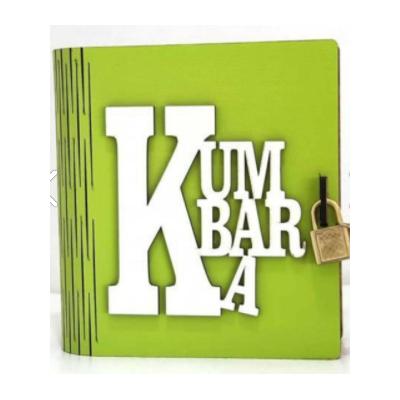  Ahşap  Kitap Kumbara,Kilitli