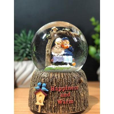 Toptan Dede Nine Işıklı Müzikli Kar Küresi Büyük Boy 