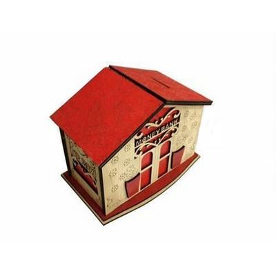 Money Bank Ahşap Tip Box Bahşiş Kutusu Kumbara
