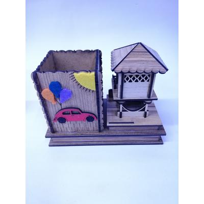 Toptan Ahşap Kalemlik Woswos Model