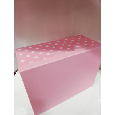 Toptan Kutu 10 lu Dikdörtgen Puantiye Model Pembe