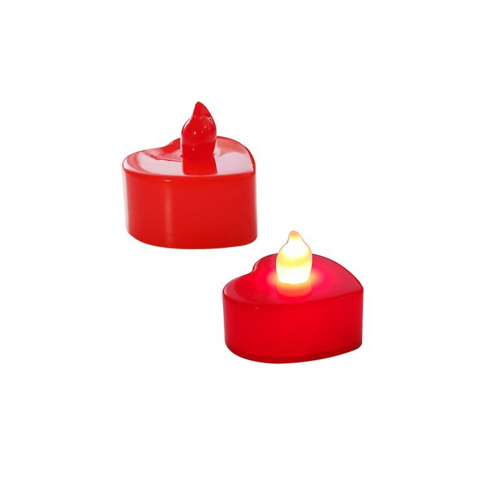 Toptan Led Kalp Tealight Mum Cok Renkli Isik 24 Lu Paket 46 66 Tl