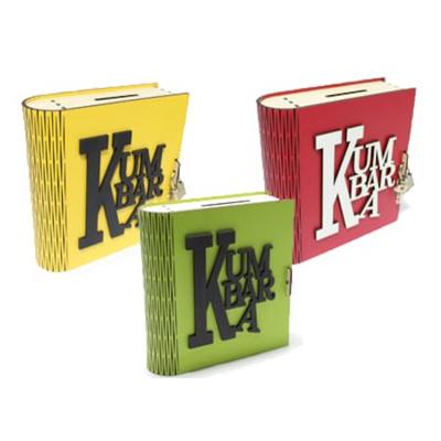 Toptan Tahta Oyuncak Ahşap Kitap Kumbara