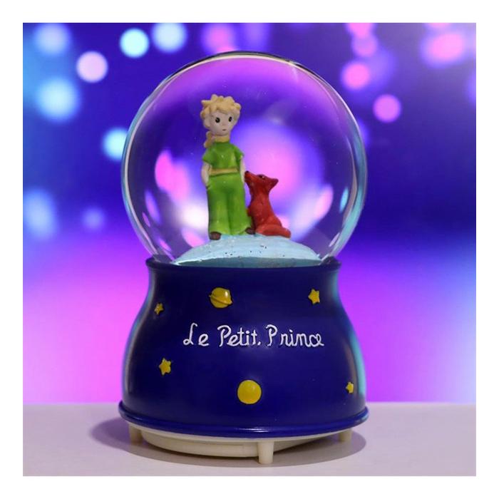The Little Prince Küçük Prens Renk Değiştiren Işıklı Müzikli Orta Boy Kar Küresi 