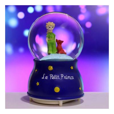 The Little Prince Küçük Prens Renk Değiştiren Işıklı Müzikli Püskürtmeli Büyük Boy Kar Küresi 