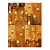 etro Nostaljik Gold Löküs Kandil Lambaları Yılbaşı Parti Süsleme 10'lu 3 Metre Led Işık Dizeleri fişli