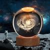 Galaksi Temalı LED Kristal Küre Lambası