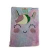 Peluş Kaplı Simli Unicorn Defter